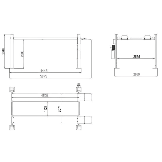 Czterokolumnowy podnośnik parkingowy Bestlift 437P